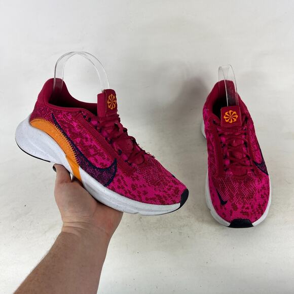 Nike SuperRep Go 3 Flyknit Next Nature Sneakers Women's 8 Pink Running Shoes - Picture 1 of 10